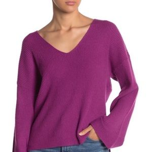 NWOT Free Press Sweater V Neck Ribbed